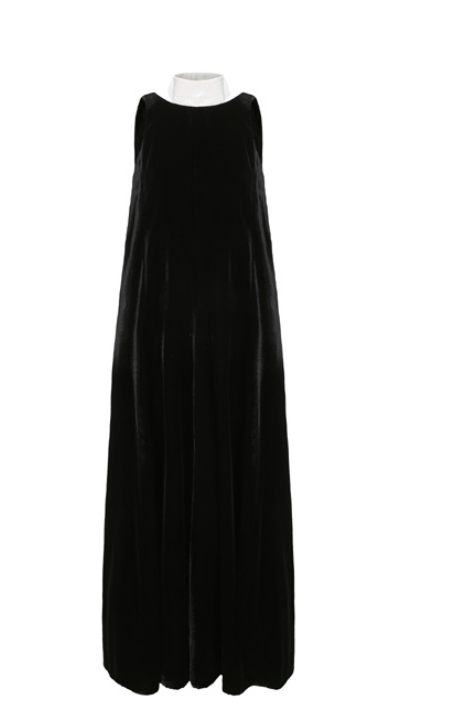 Peng Tai 23AW velvet gown dress black 27