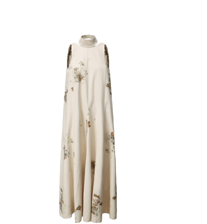 Peng Tai 23AW print gown dress 49