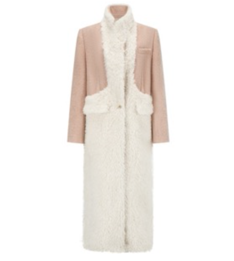 Oude Waag 23AW faux fur panelled coat 05