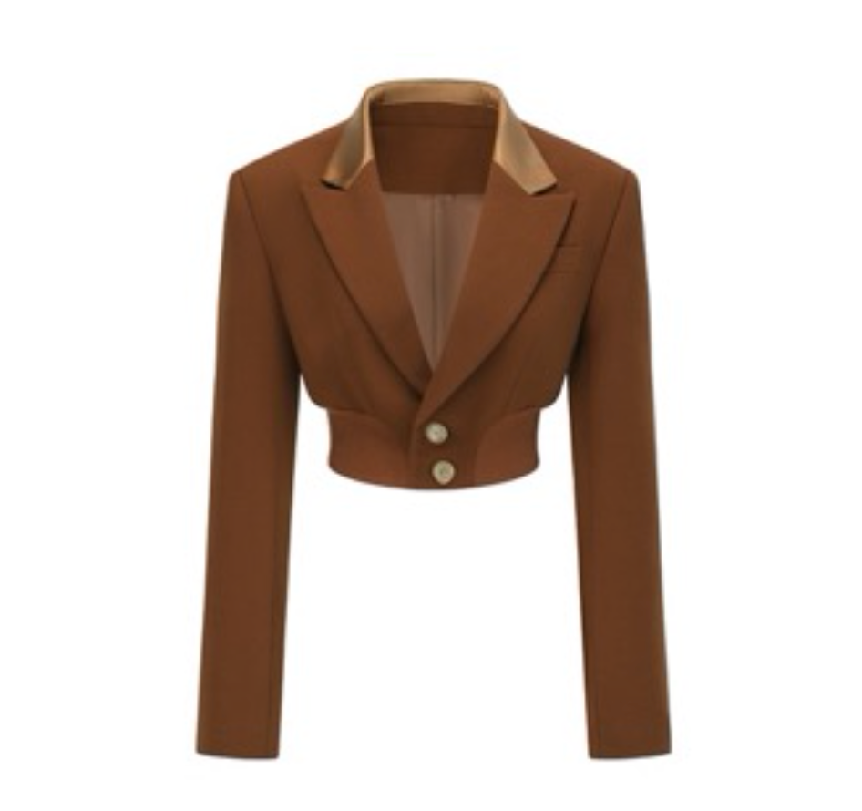 Oude Waag 23AW cinched cropped blazer 02
