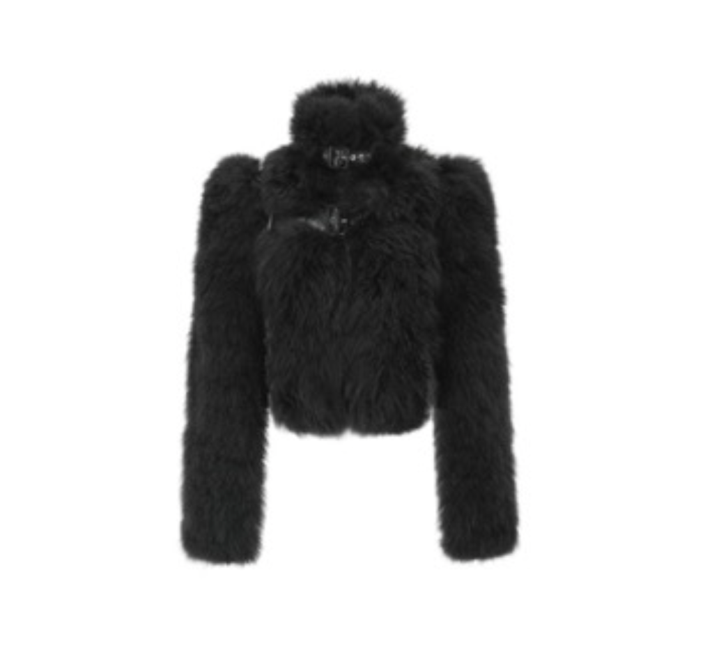 Oude Waag 23AW faux fur panelled jacket 04