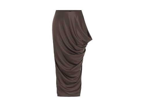 Oude Waag 24SS asymmetrical skirt brown 02