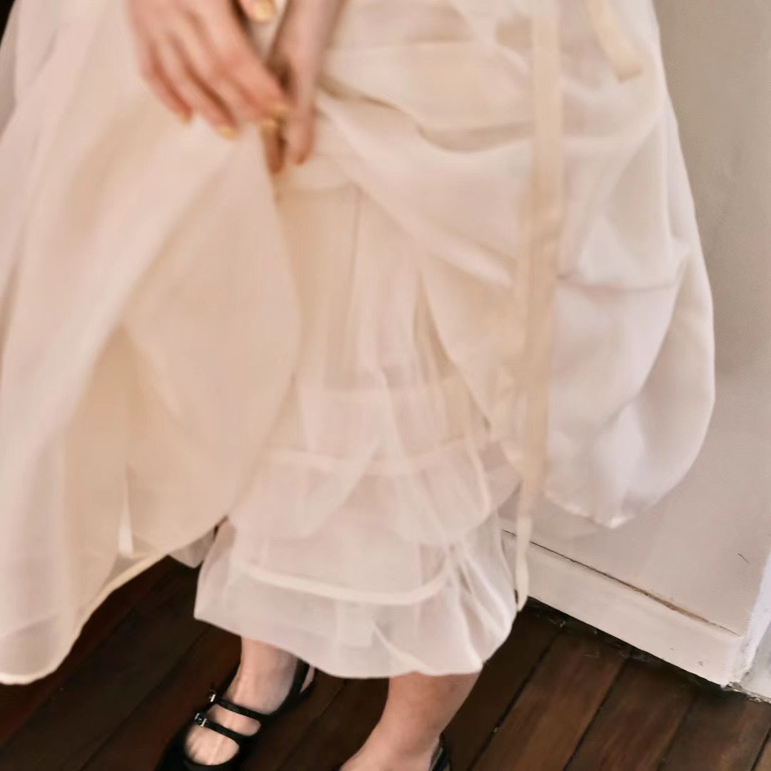 Kaiy Xiao Floral Dress White Black 08