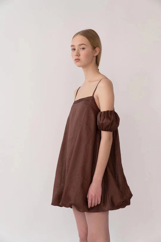 Kaiy Xiao Dress Brown 07