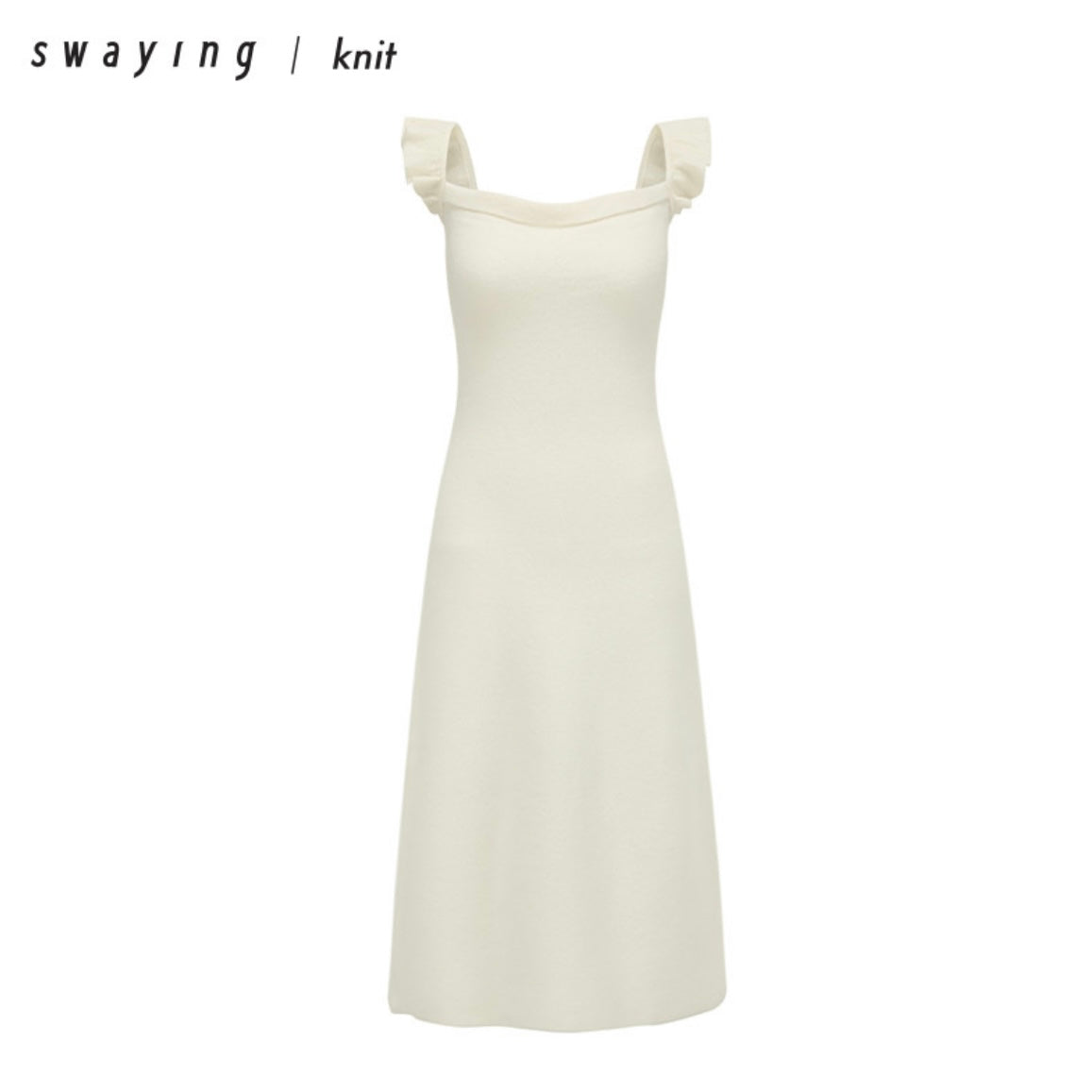 Swaying 23AW puff sleeve dress white 26
